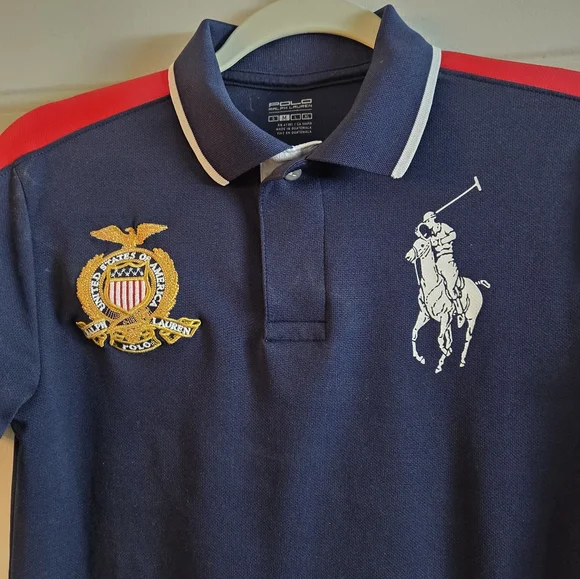 Polo By Ralph Lauren Big Pony Polo Shirt Boys Size M Preppy - Picture 4 of 10